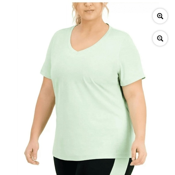 ID Ideology Women's Birdseye Mesh T-Shirt, T-shirt green ash - Picture 4 of 11